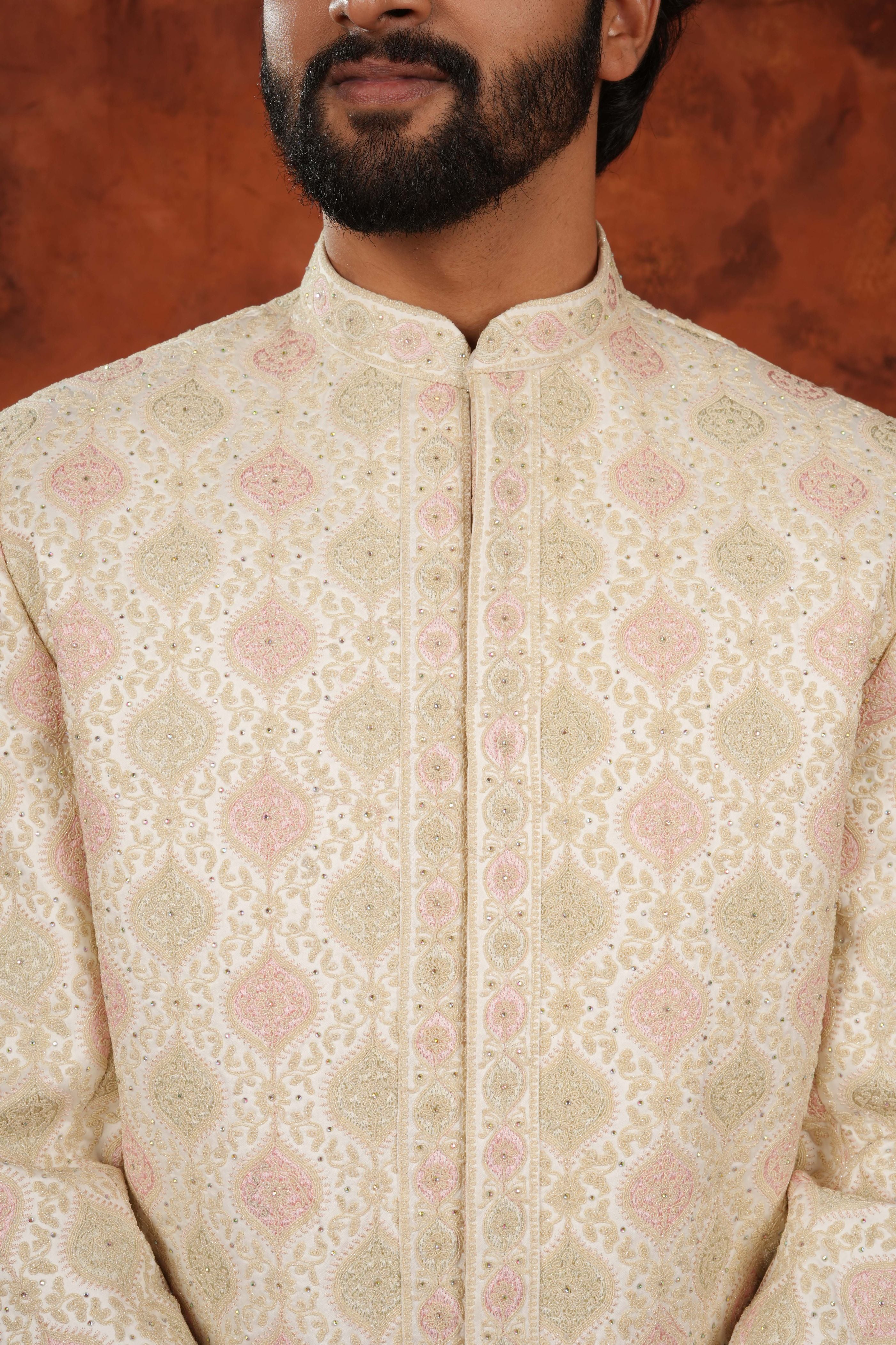 Zarin Brocade Sherwani Set