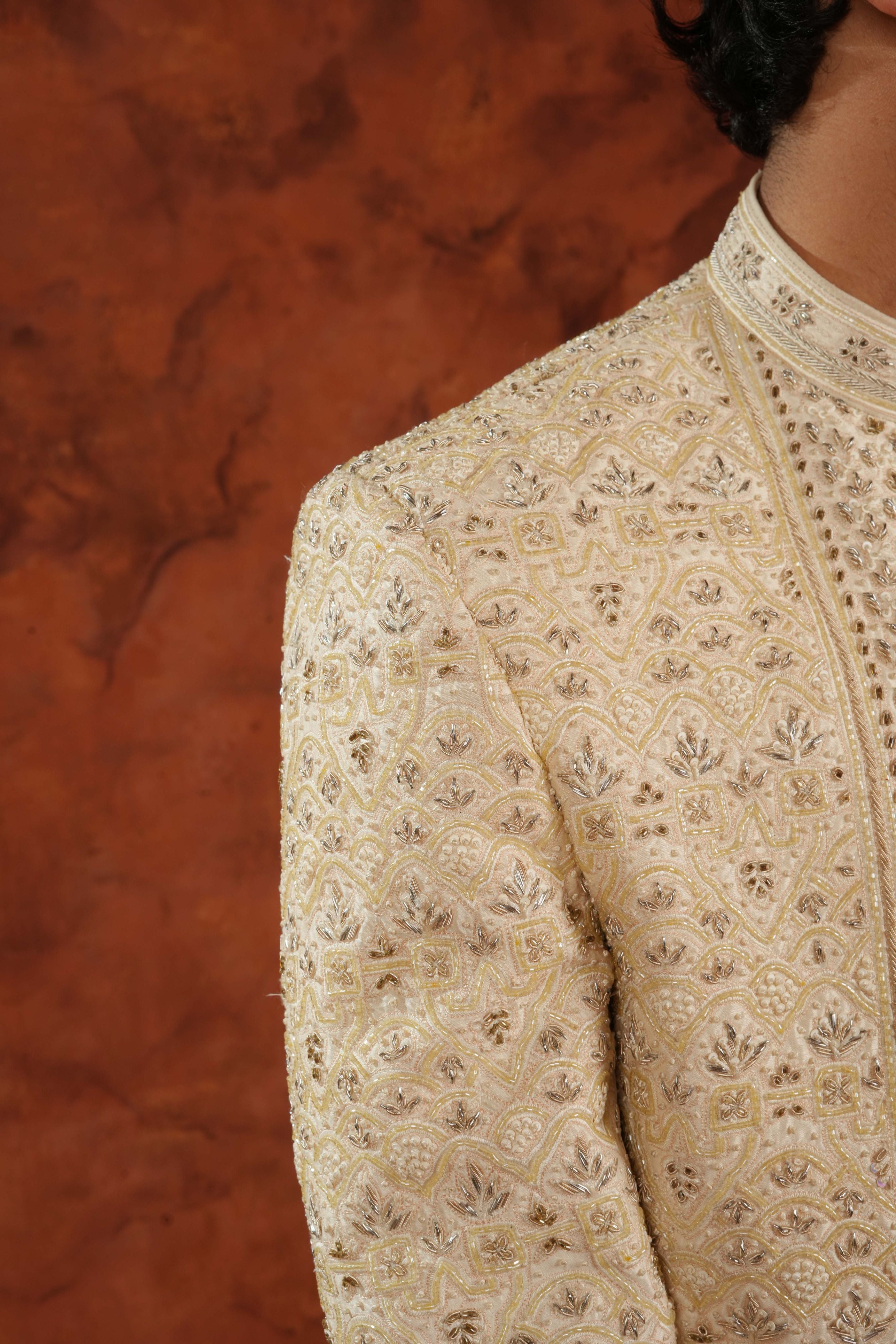 Zarin Brocade Sherwani Set