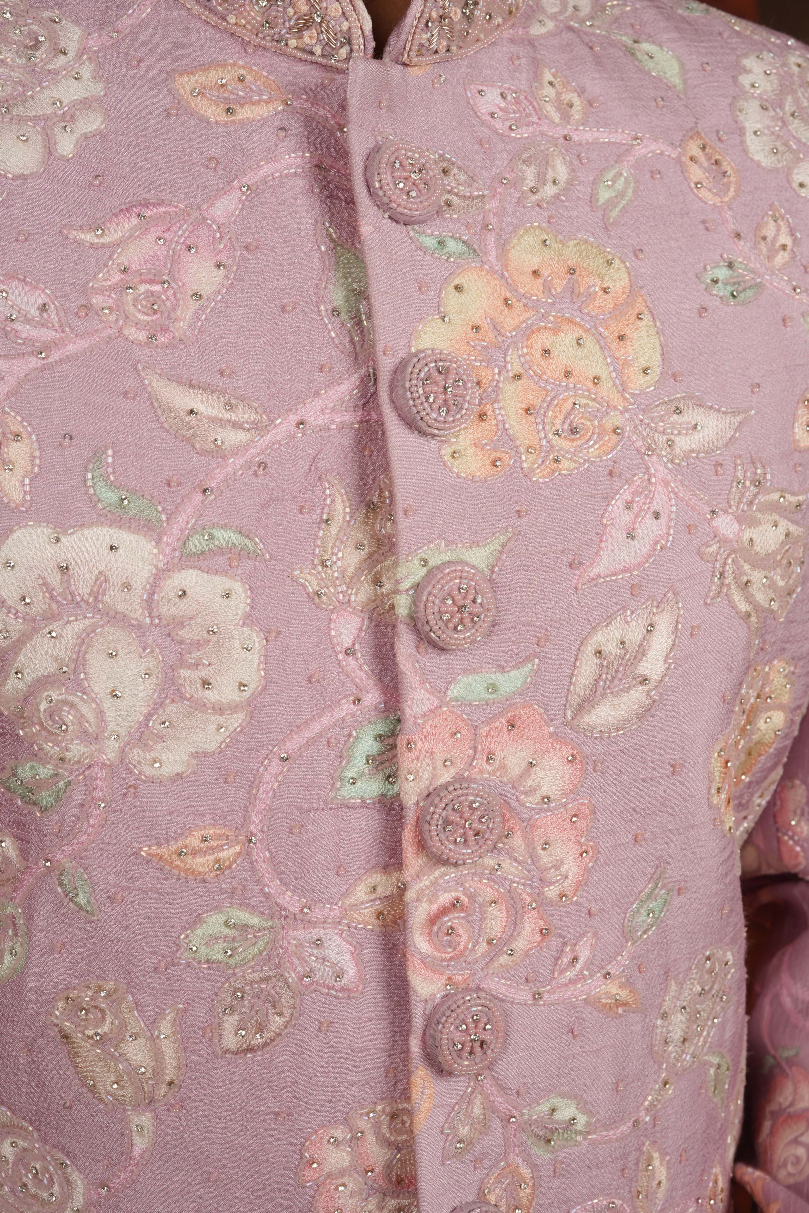 Gulbahar Blush Sherwani Set