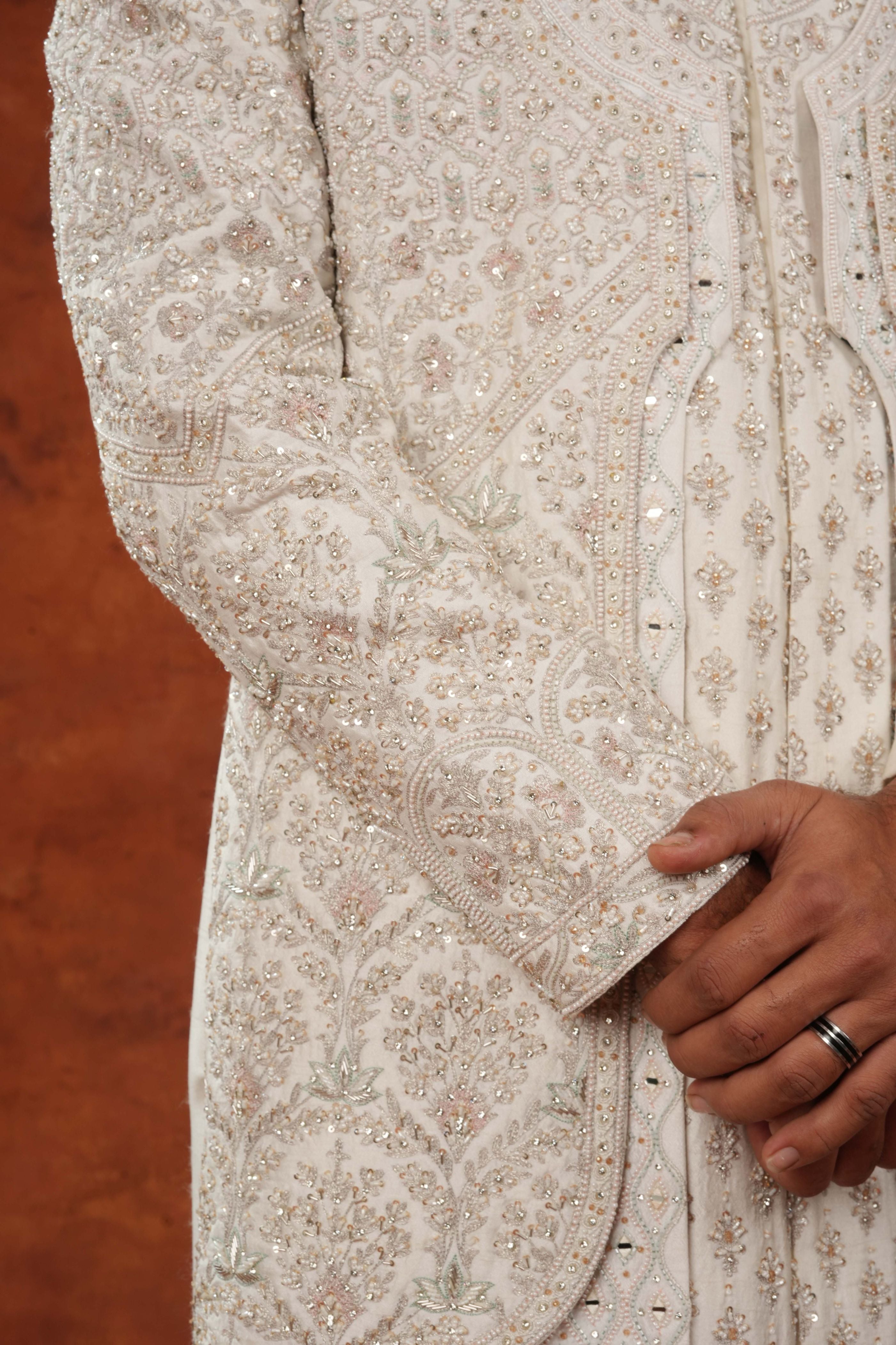 Utsav Ivory Sherwani Set