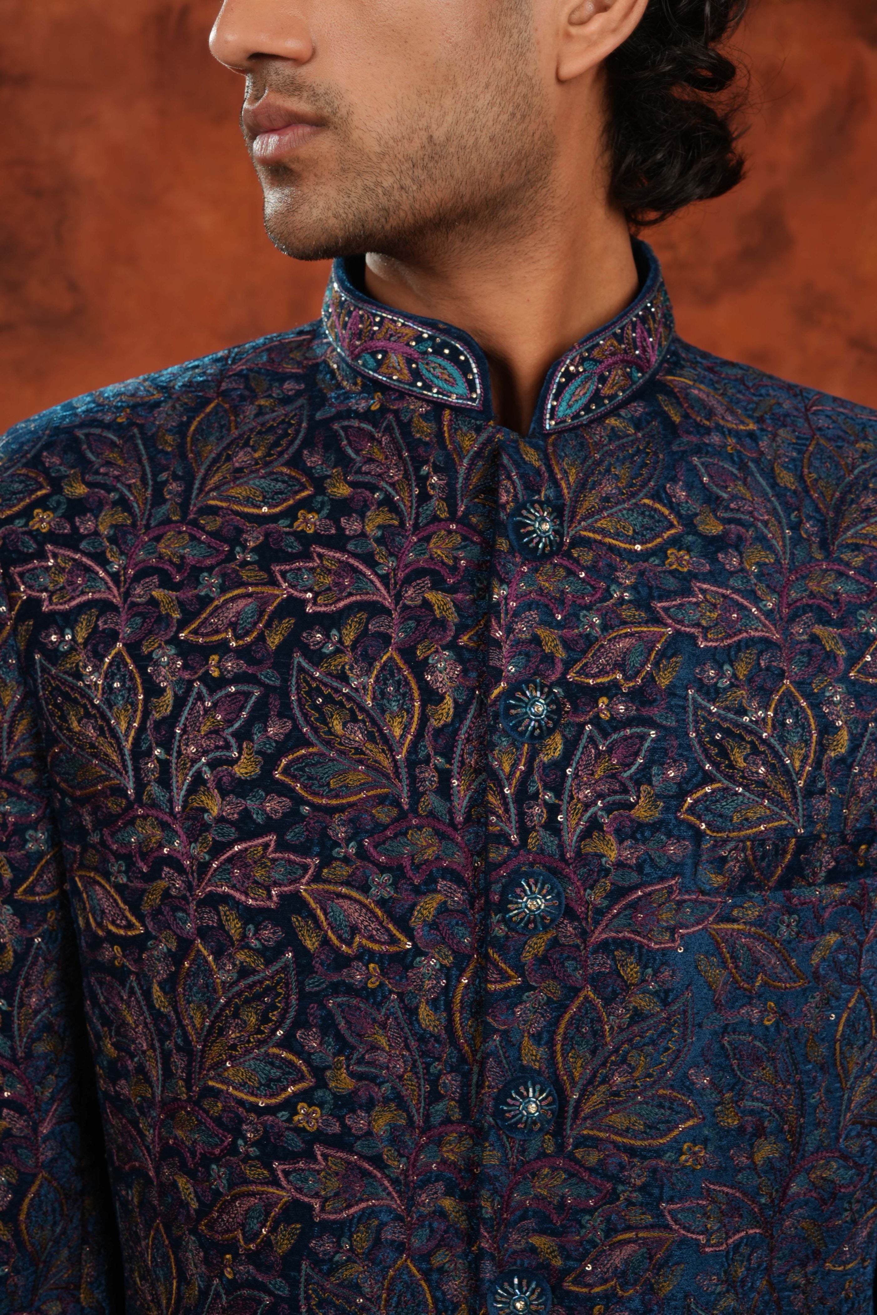 Imperial Sapphire Indowestern