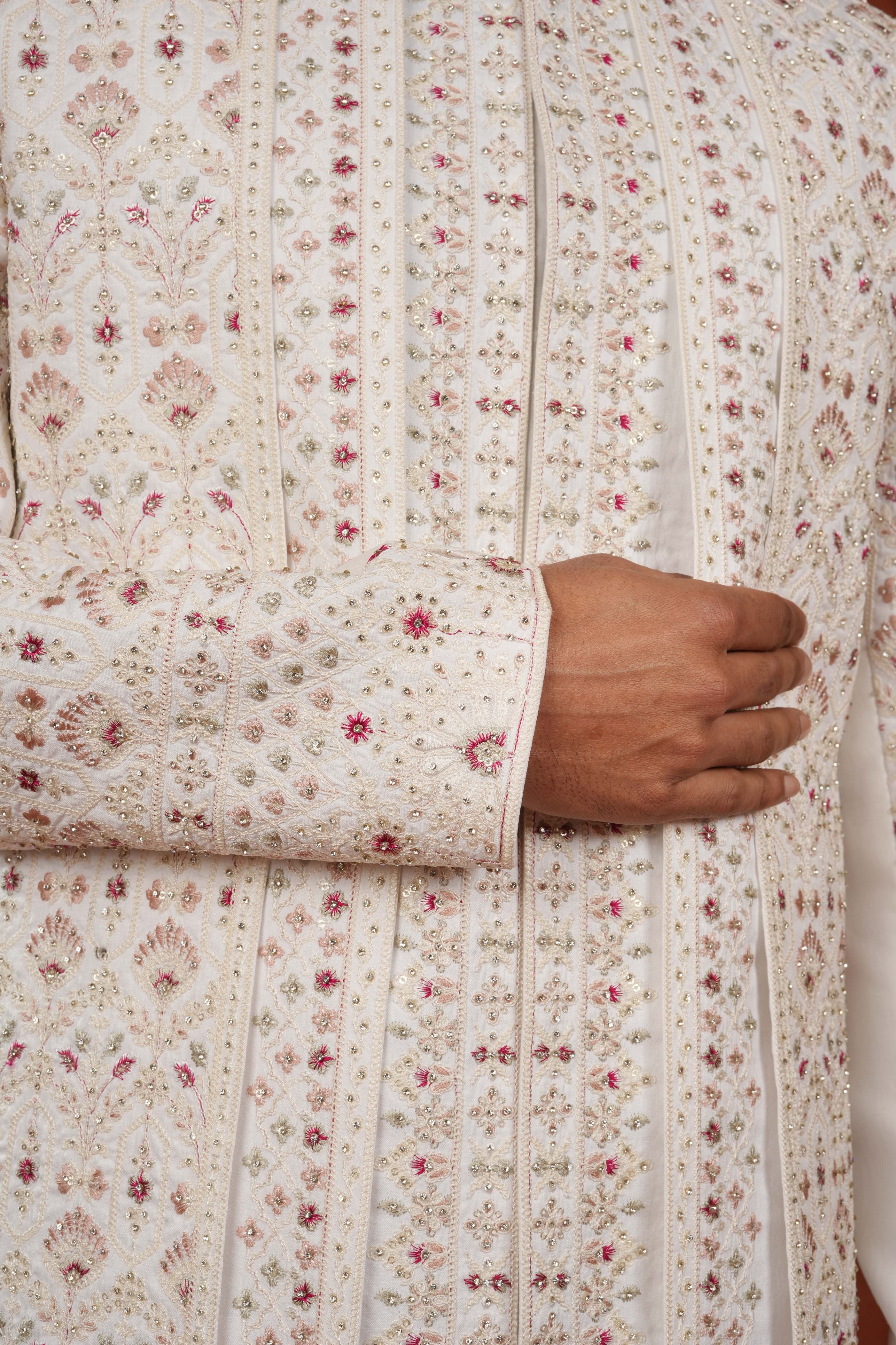 Ivory Blossom Sherwani Set