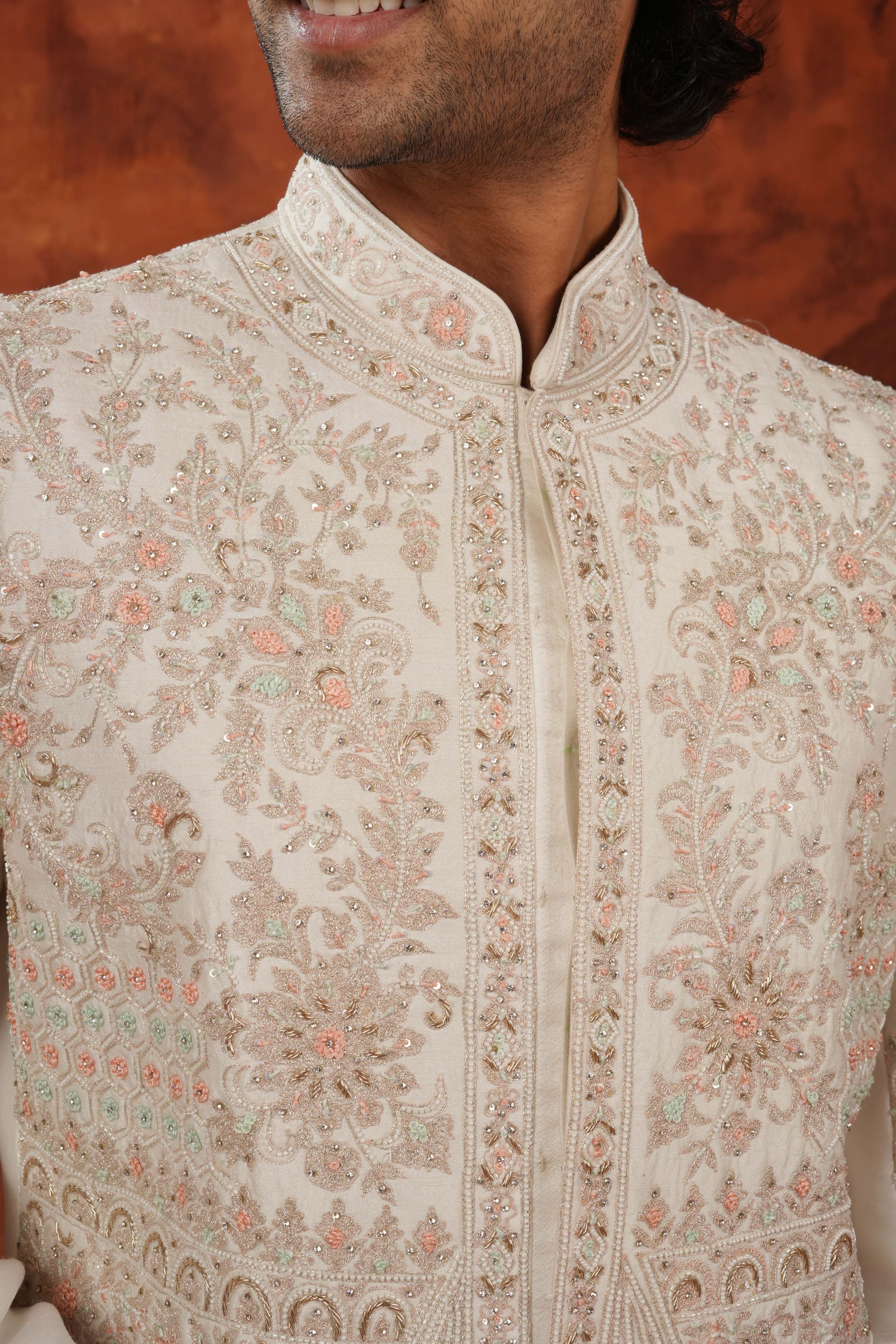 Serene Blossom Sherwani Set
