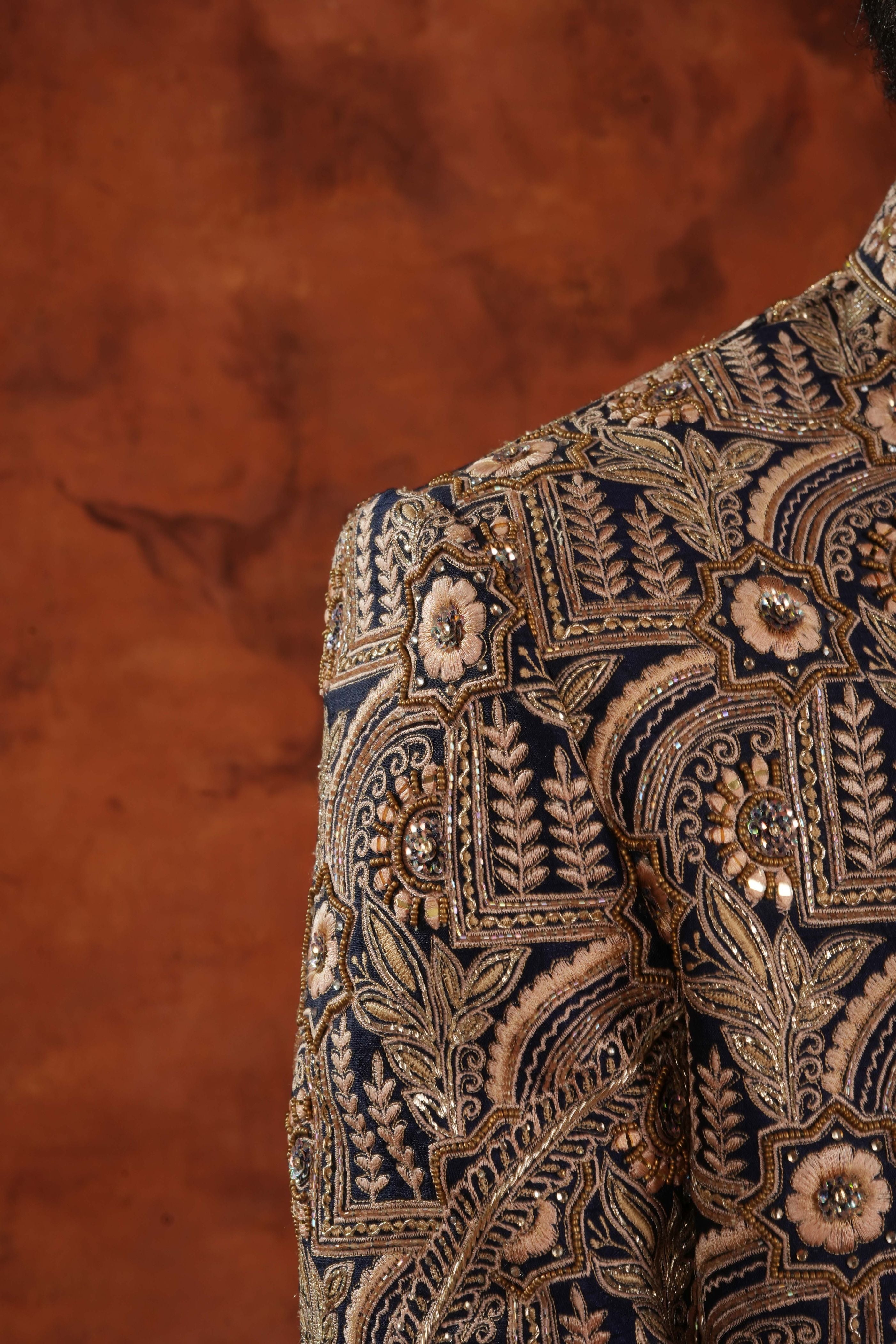 Midnight Garden Sherwani Set