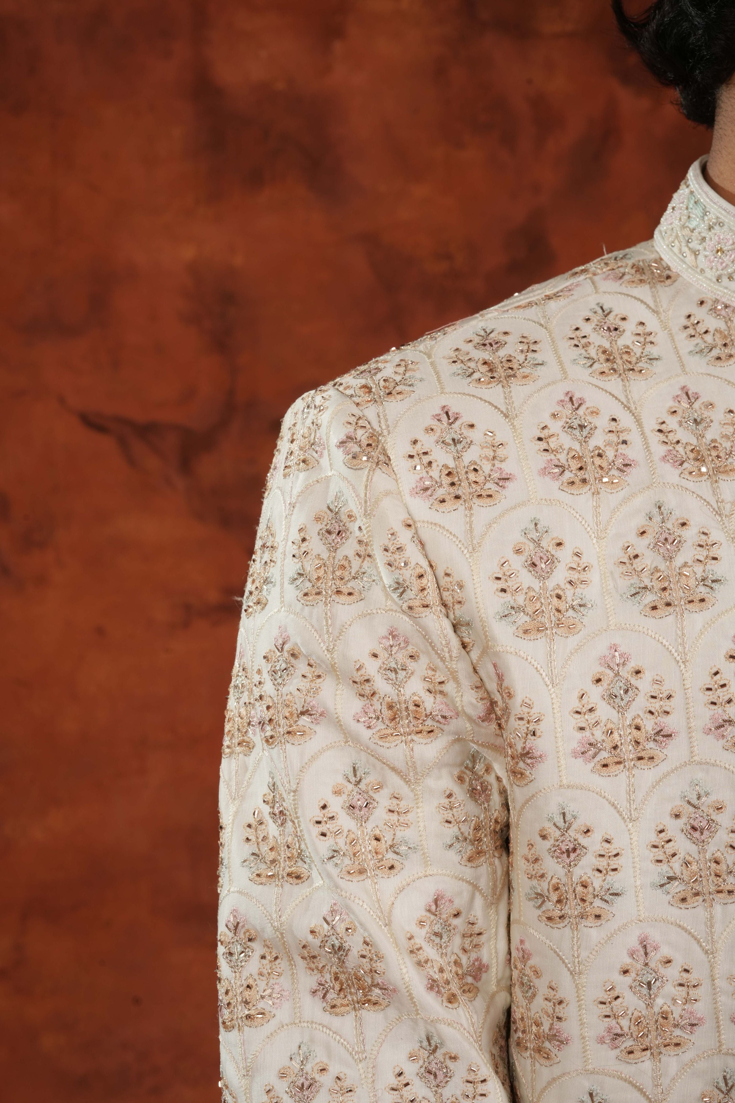 Sandstone Grove Sherwani Set