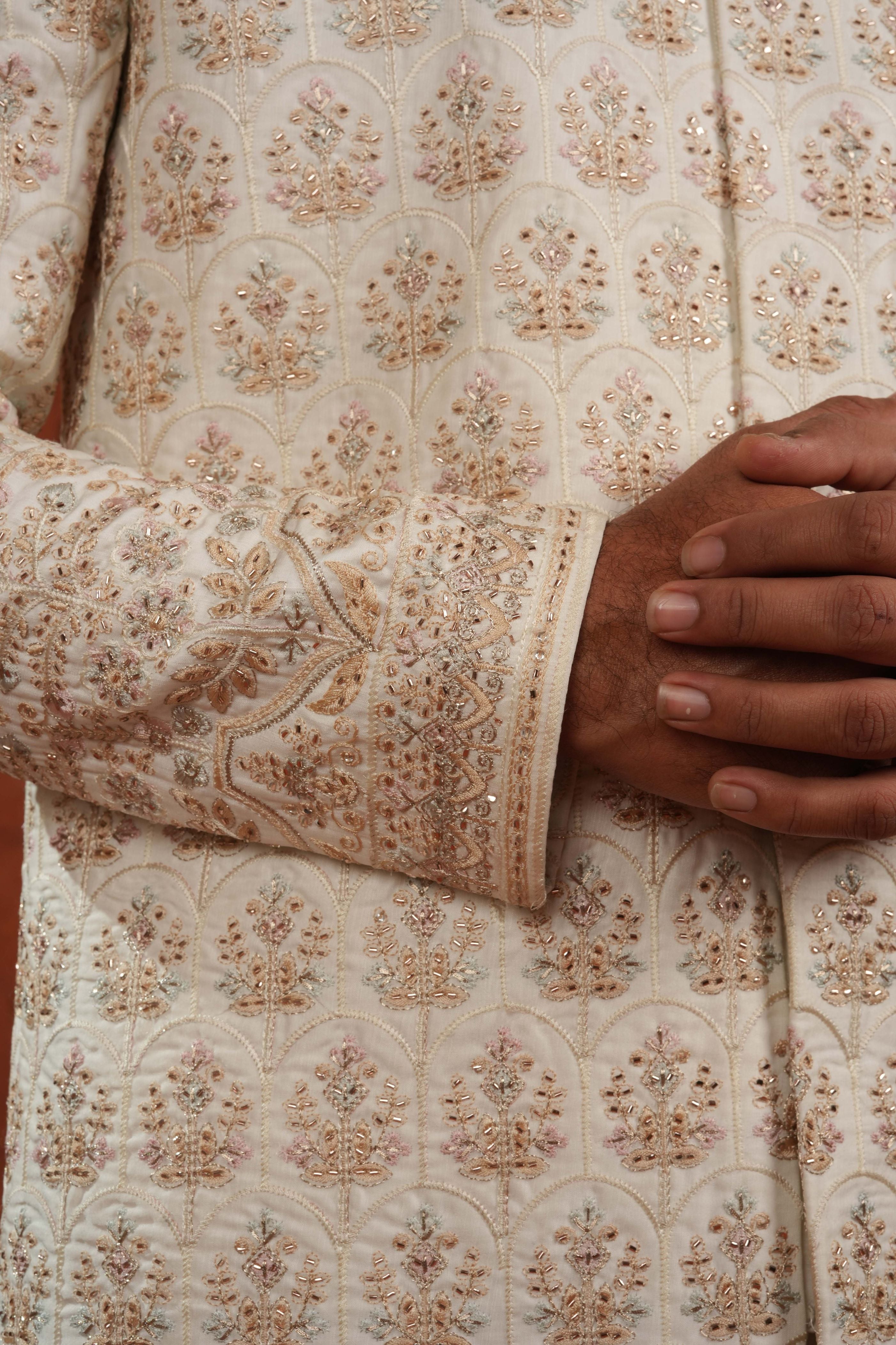 Sandstone Grove Sherwani Set