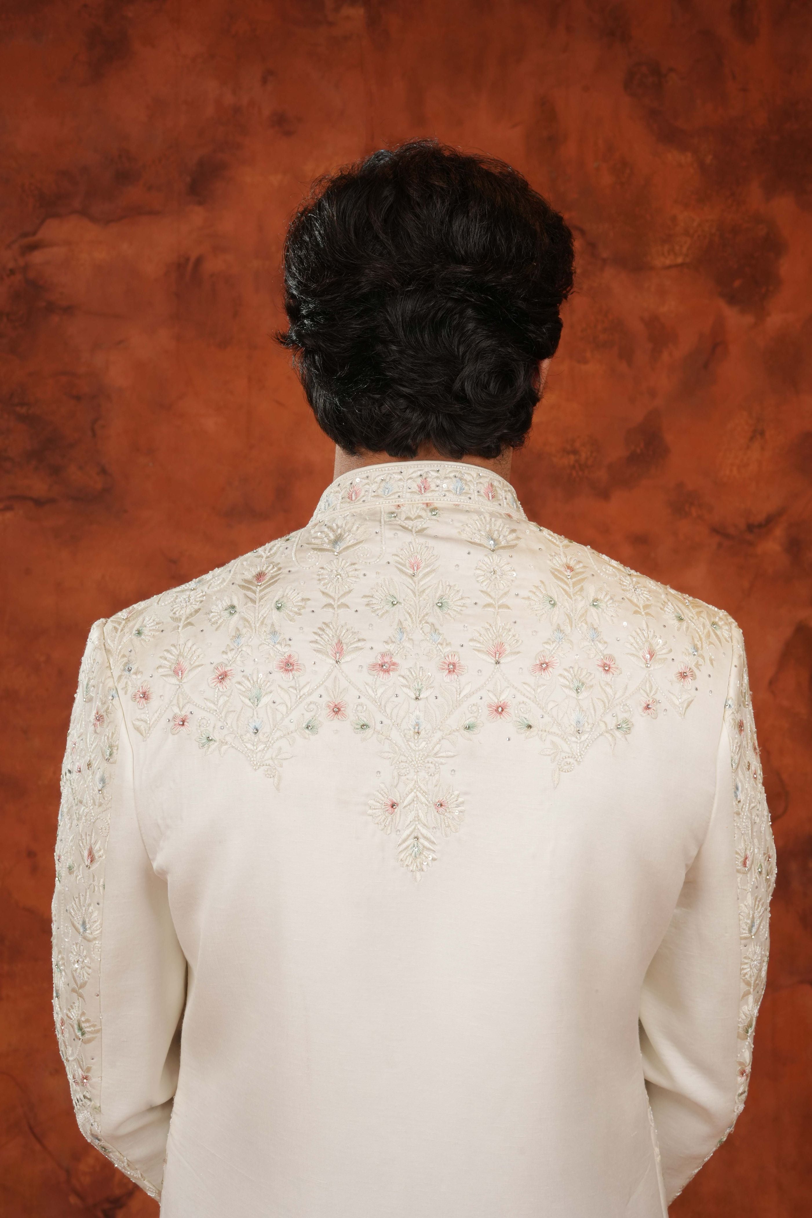 Mehr Ivory Sherwani Set