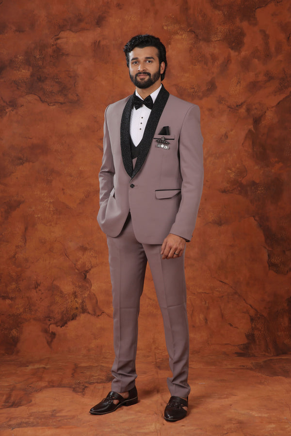 Monarch Light Brown Imported 3-Piece Tuxedo