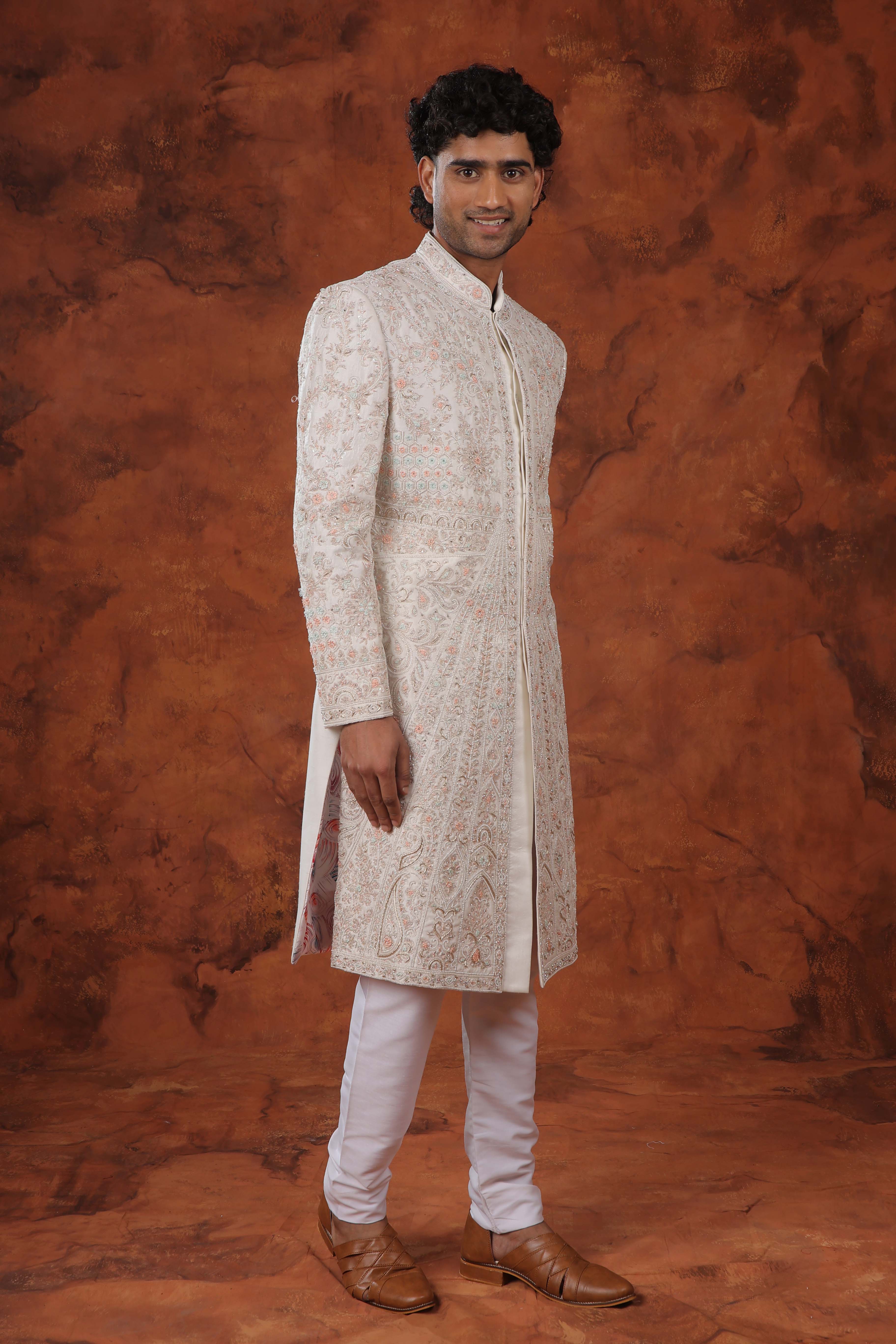 Serene Blossom Sherwani Set