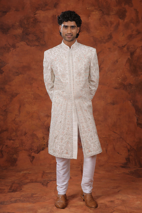 Serene Blossom Sherwani Set