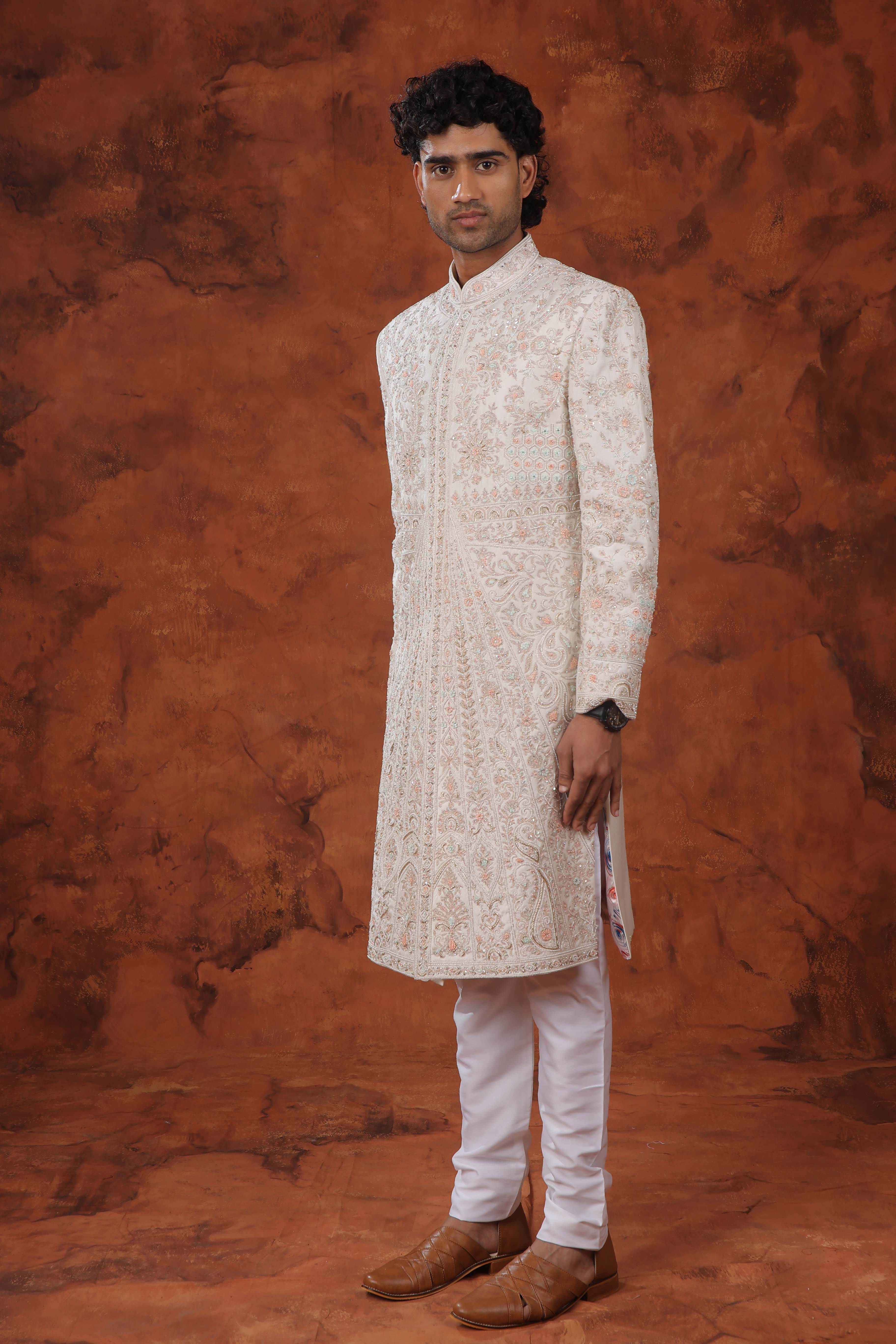Serene Blossom Sherwani Set