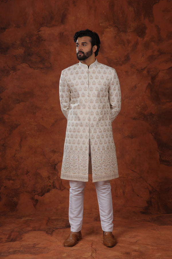 Sandstone Grove Sherwani Set
