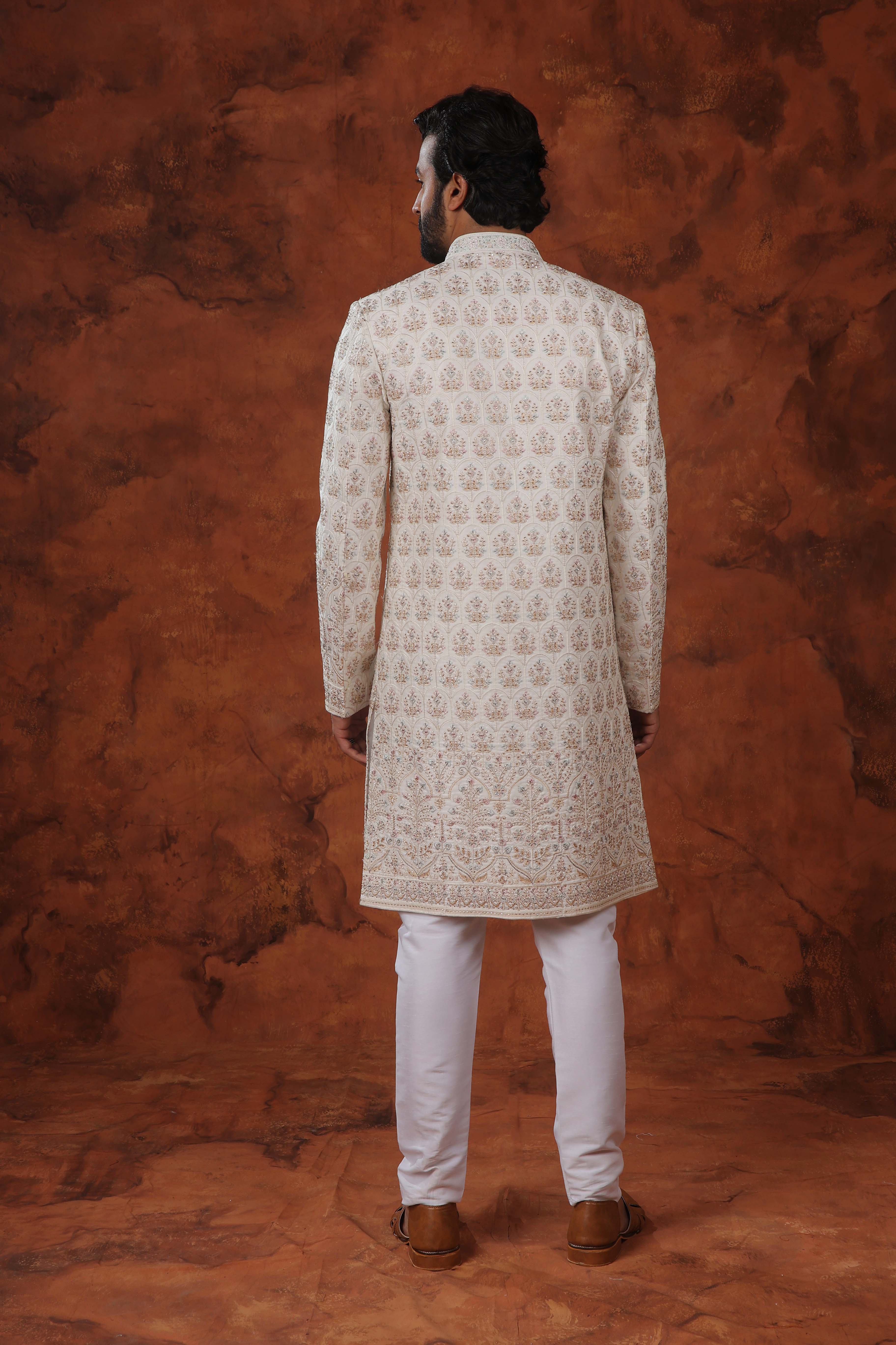Sandstone Grove Sherwani Set