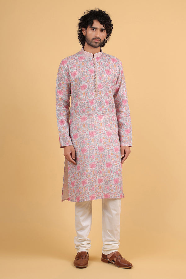 Blush Maple Melody Linen-Cotton Kurta