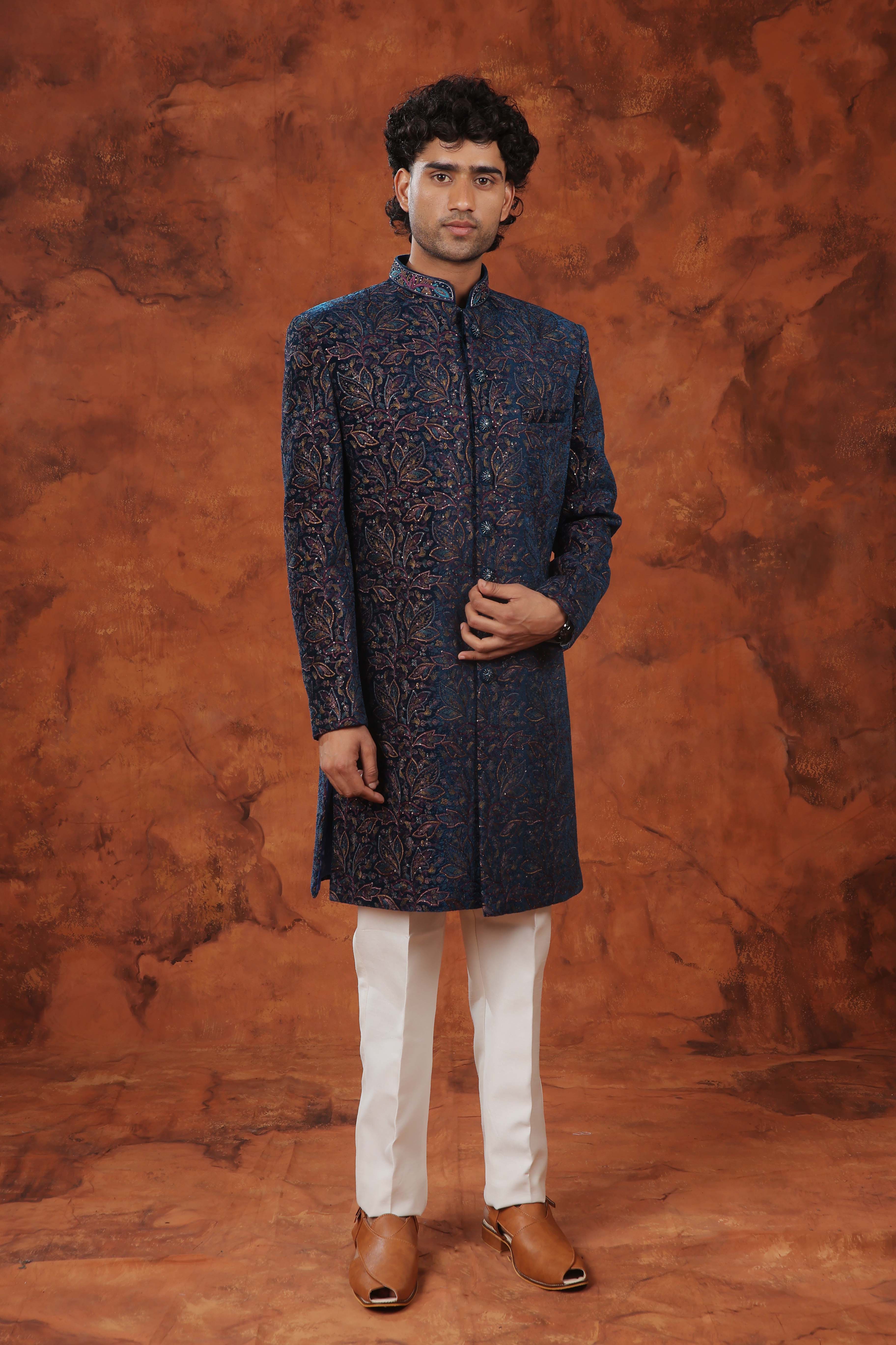 Imperial Sapphire Indowestern