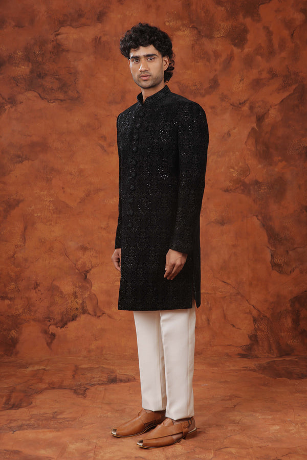 Midnight Charm Indowestern Suit