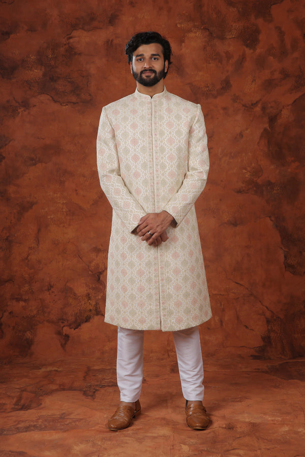 Zarin Brocade Sherwani Set