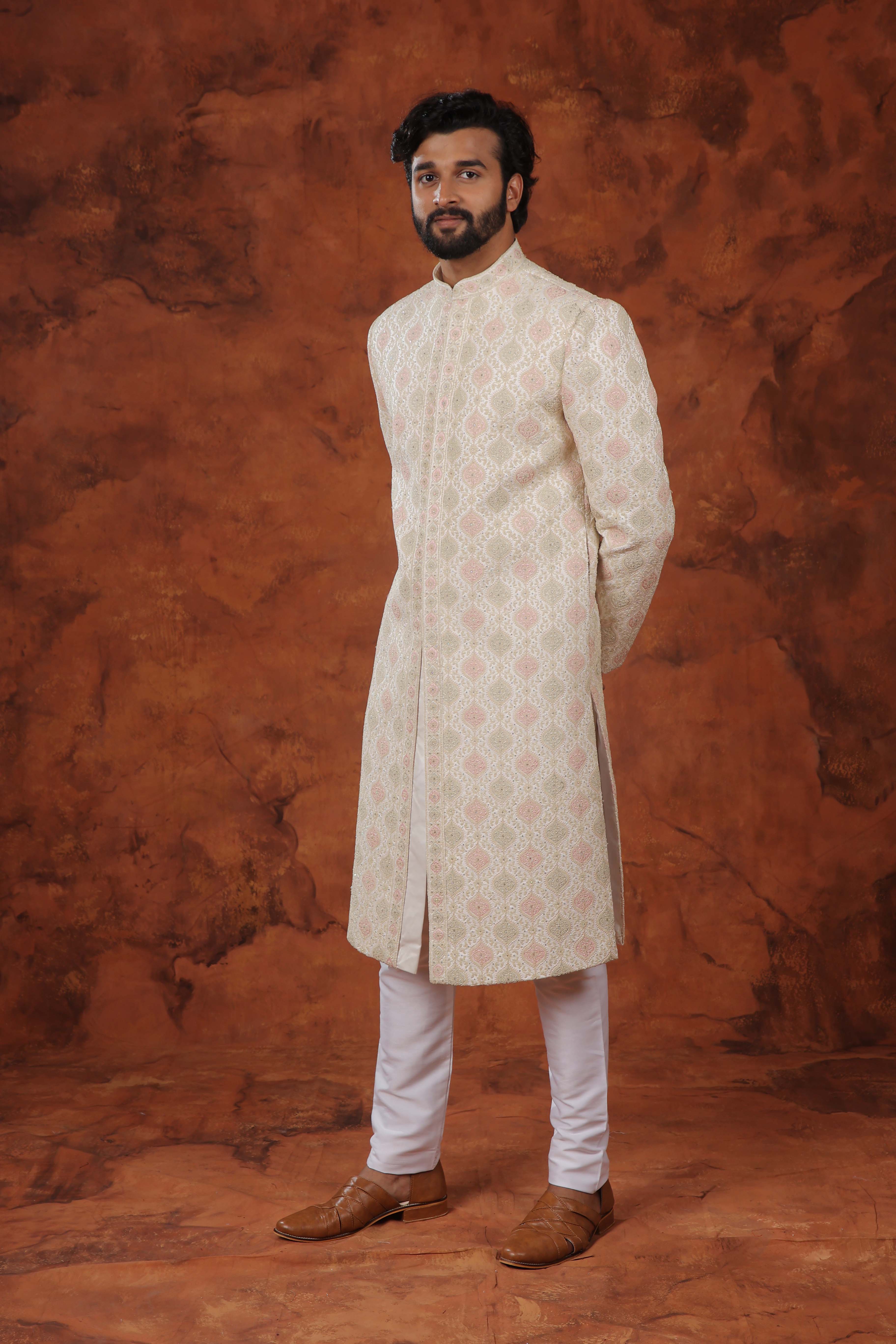 Zarin Brocade Sherwani Set