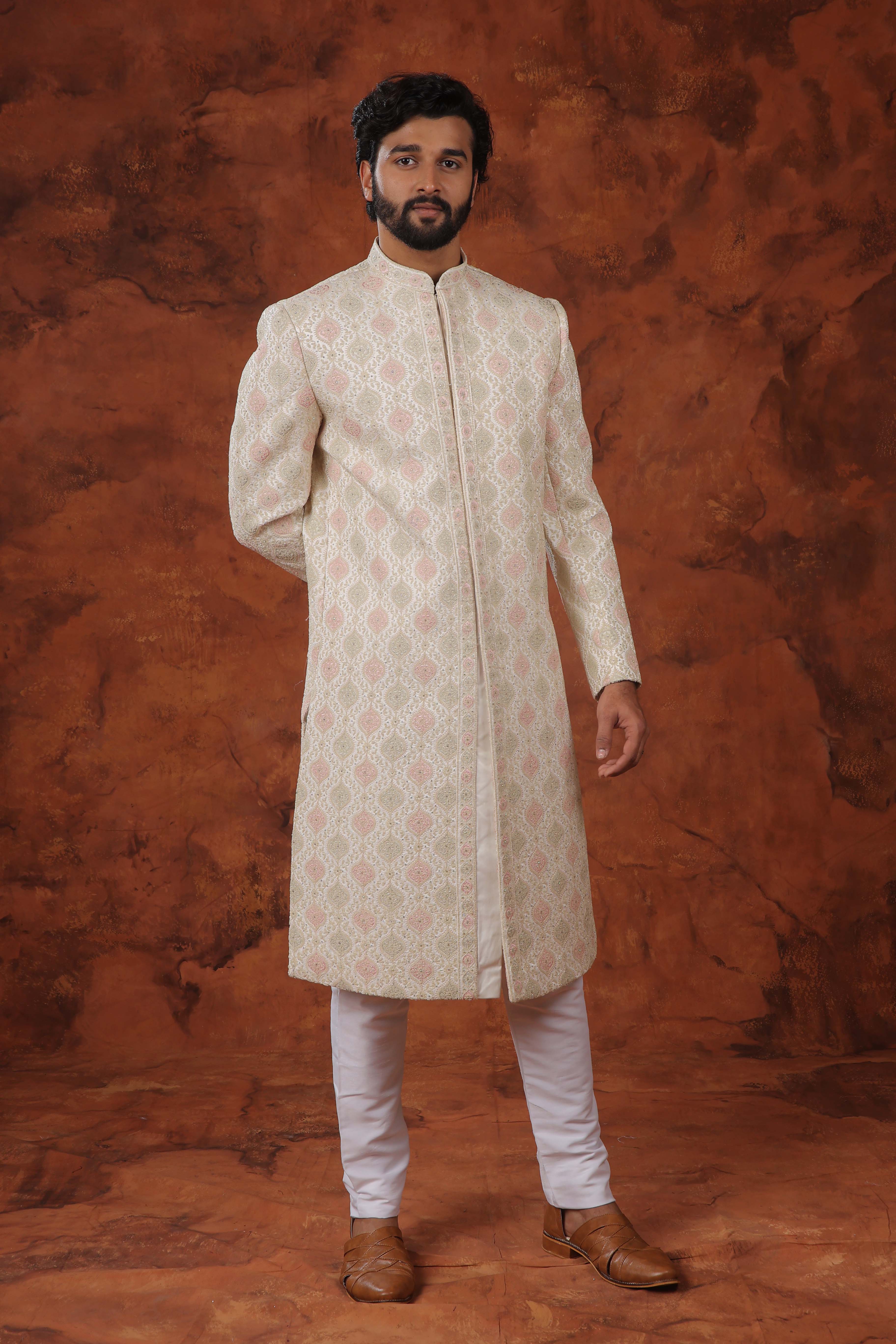 Zarin Brocade Sherwani Set