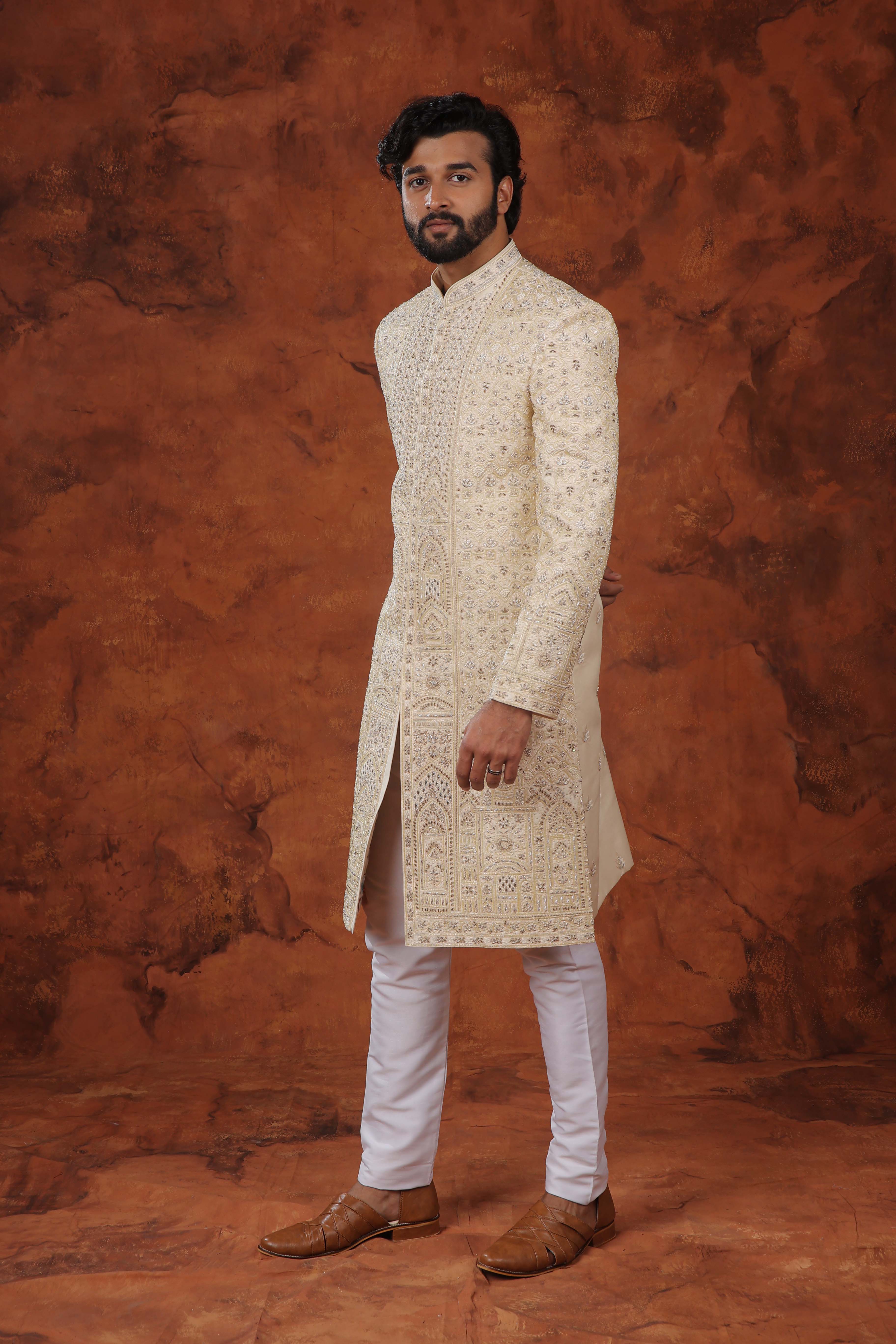 Zarin Brocade Sherwani Set