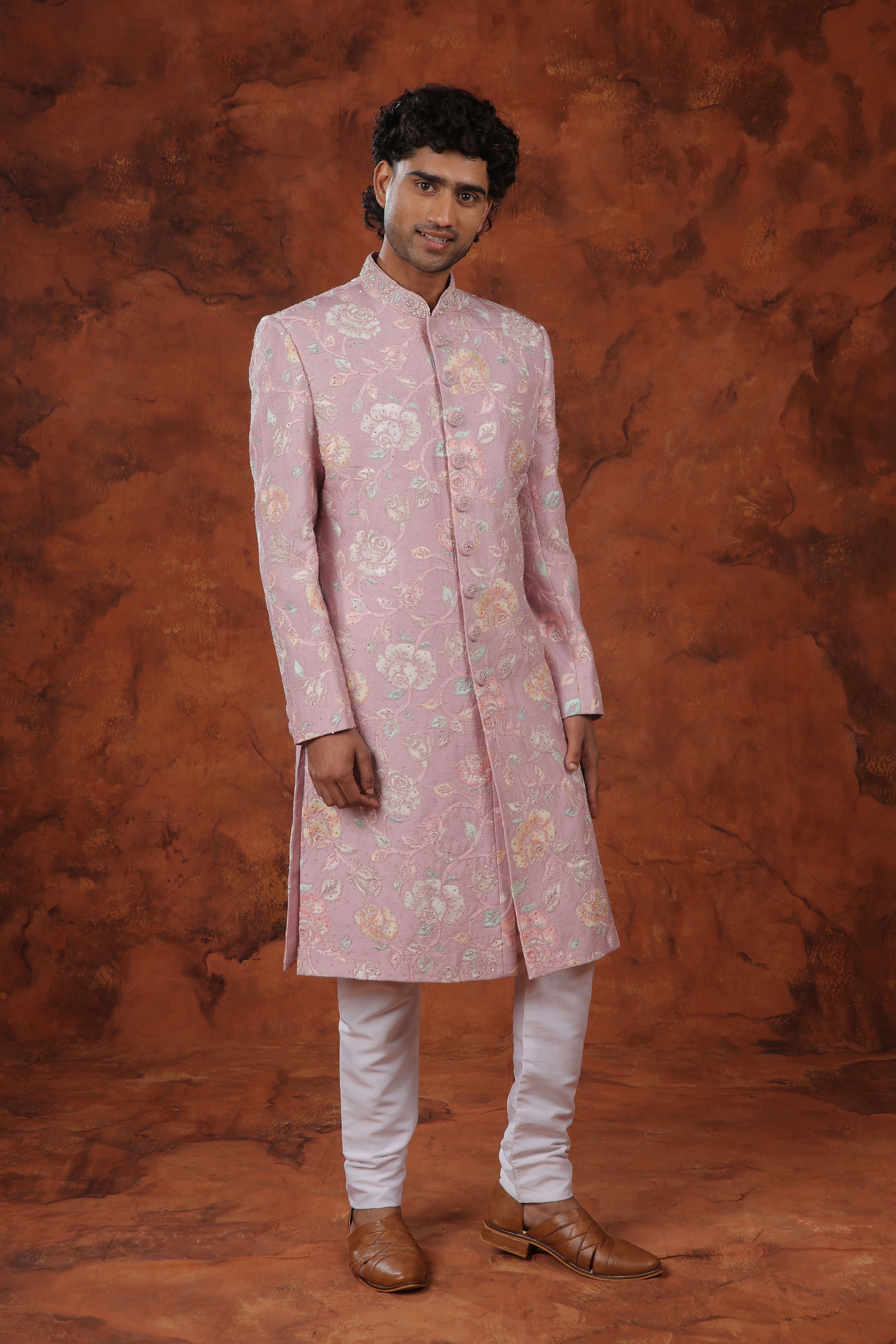 Gulbahar Blush Sherwani Set