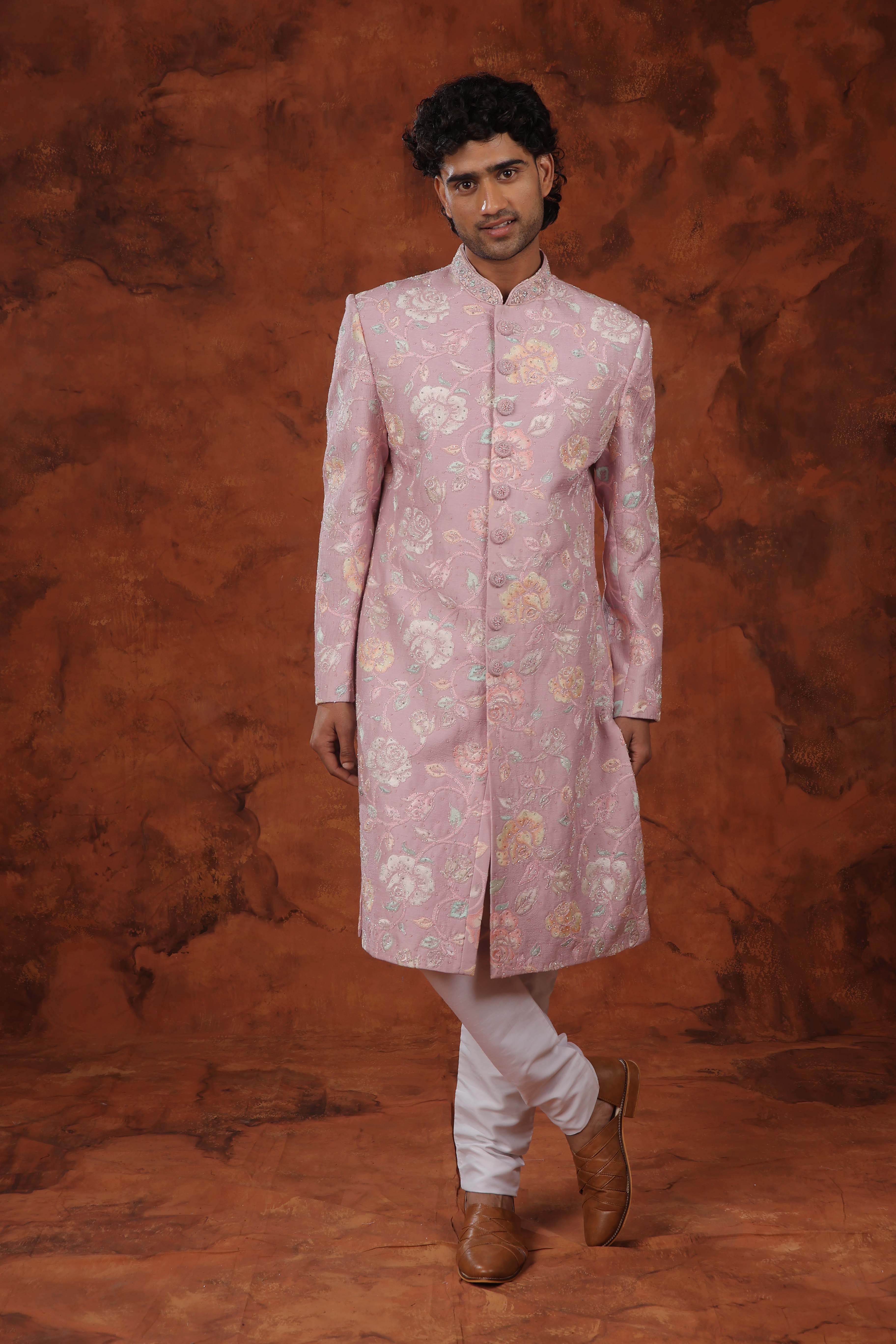 Gulbahar Blush Sherwani Set
