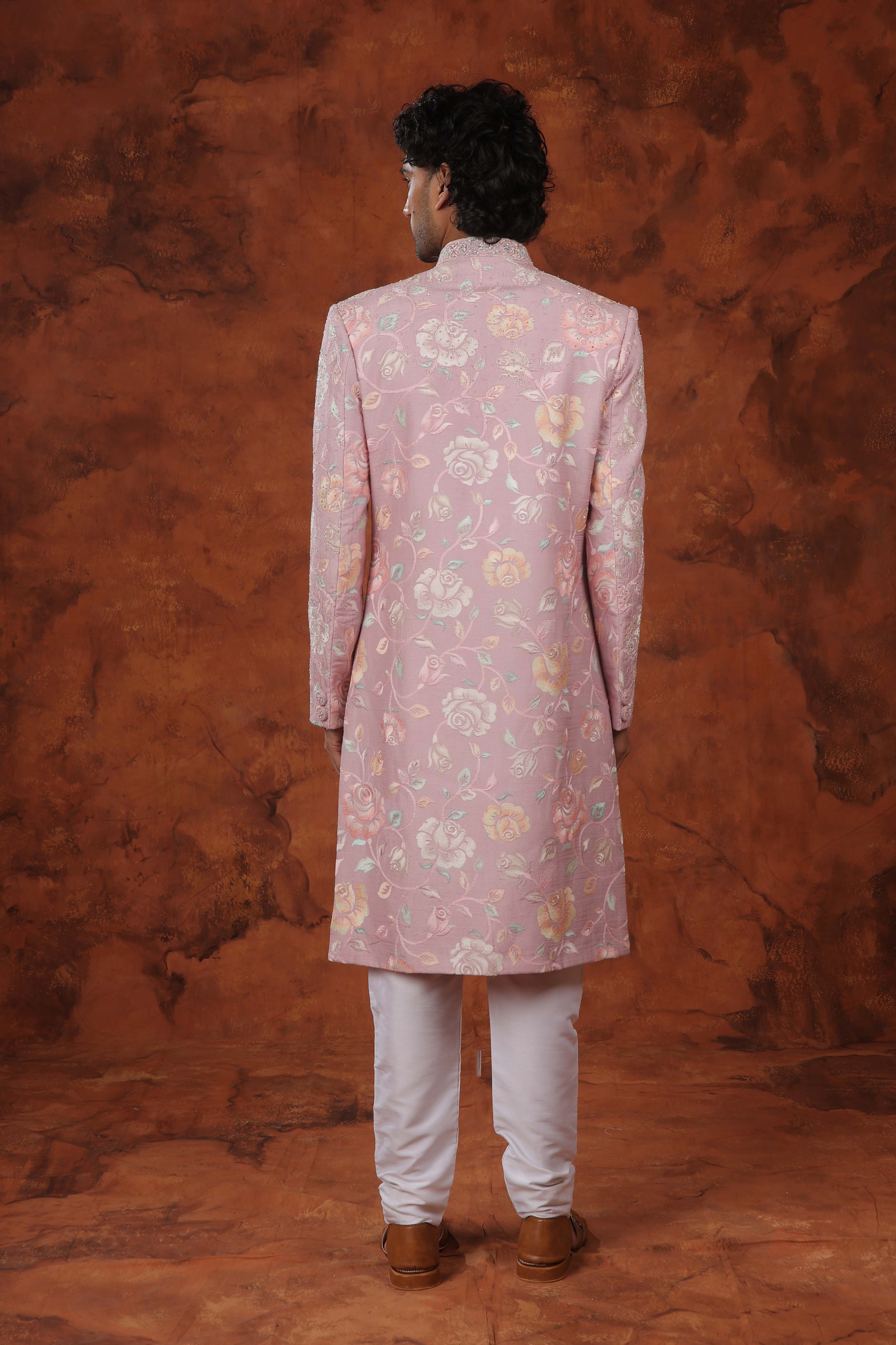 Gulbahar Blush Sherwani Set
