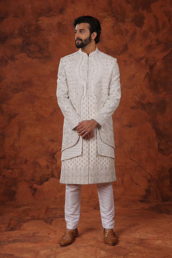 Utsav Ivory Sherwani Set
