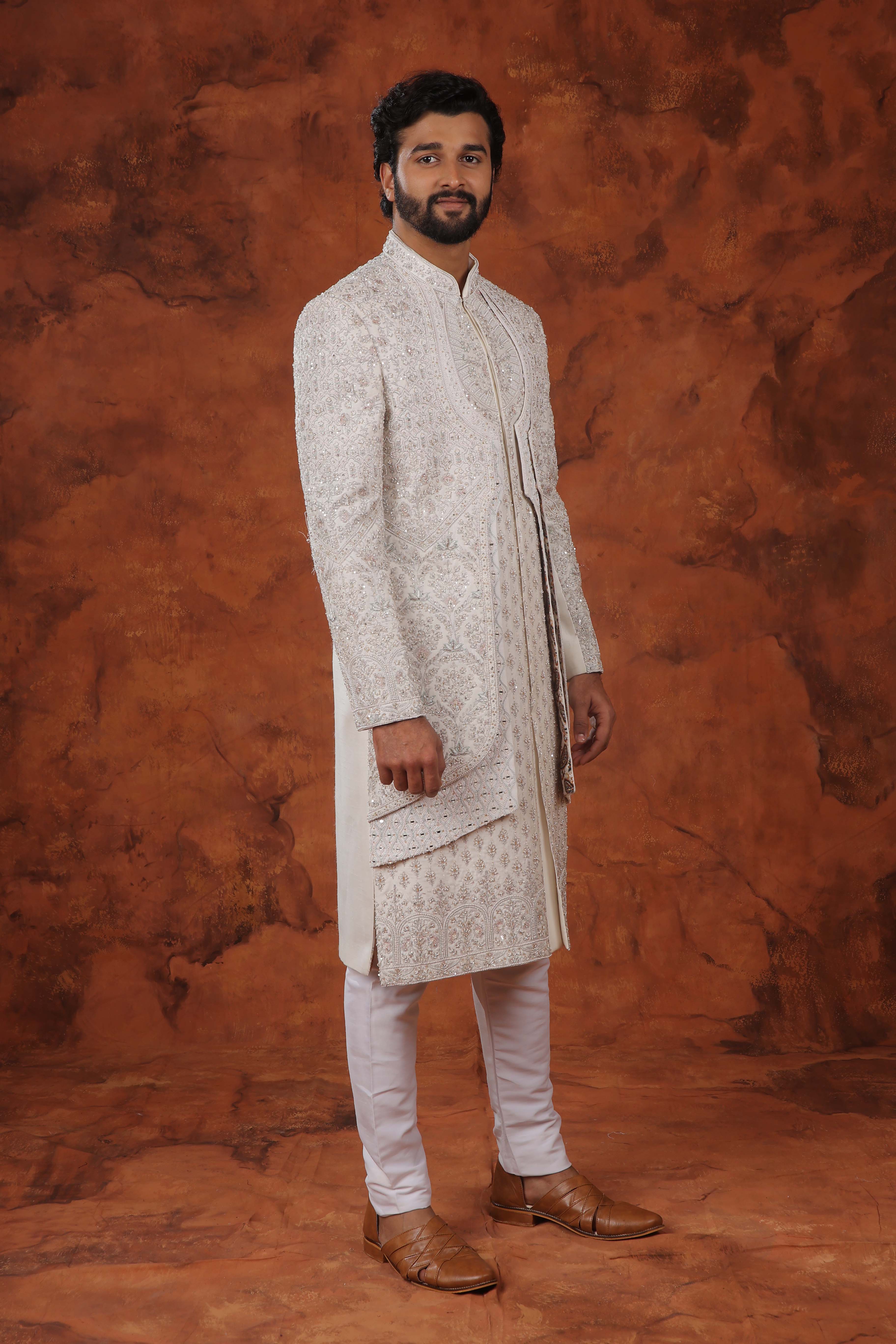 Utsav Ivory Sherwani Set