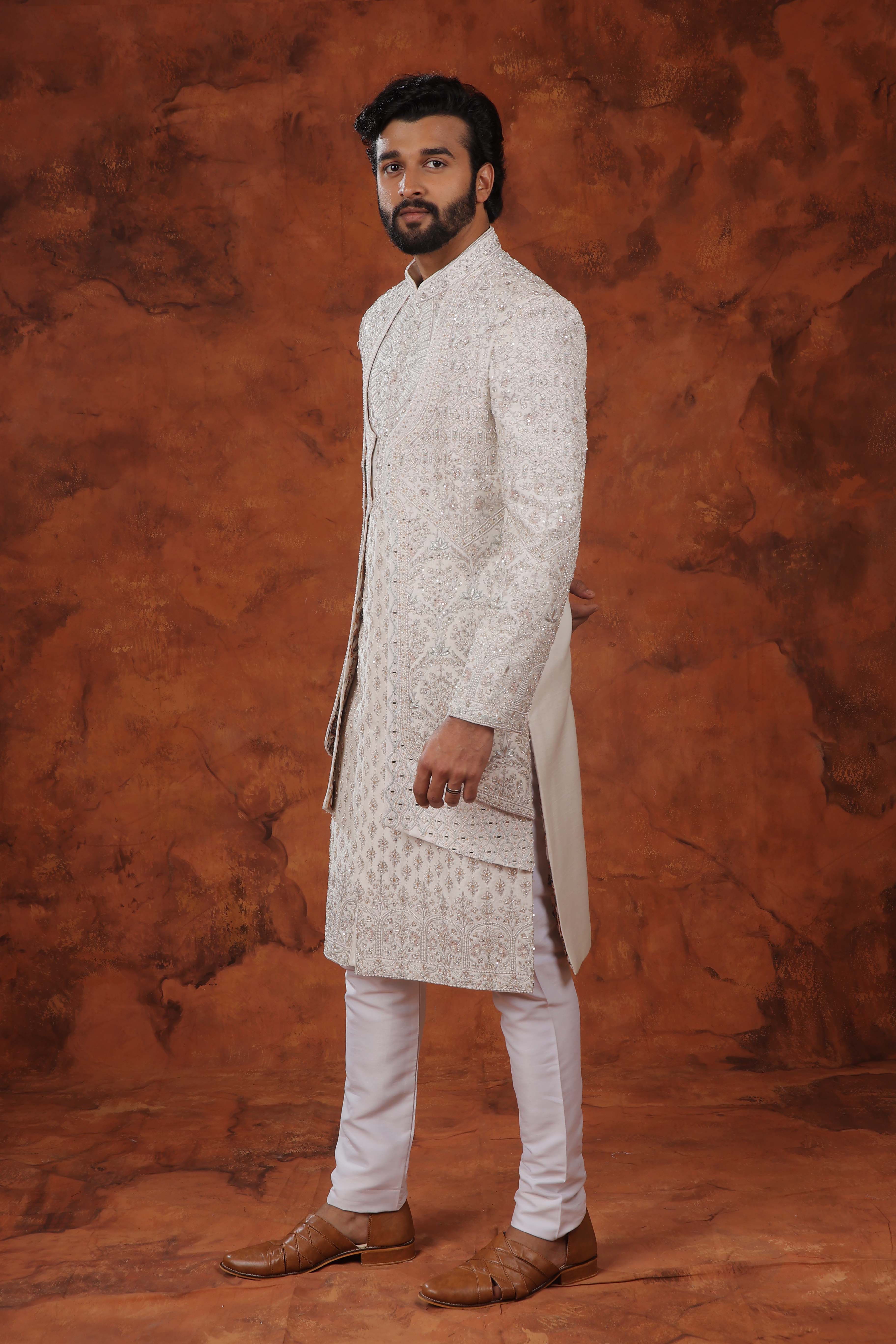 Utsav Ivory Sherwani Set