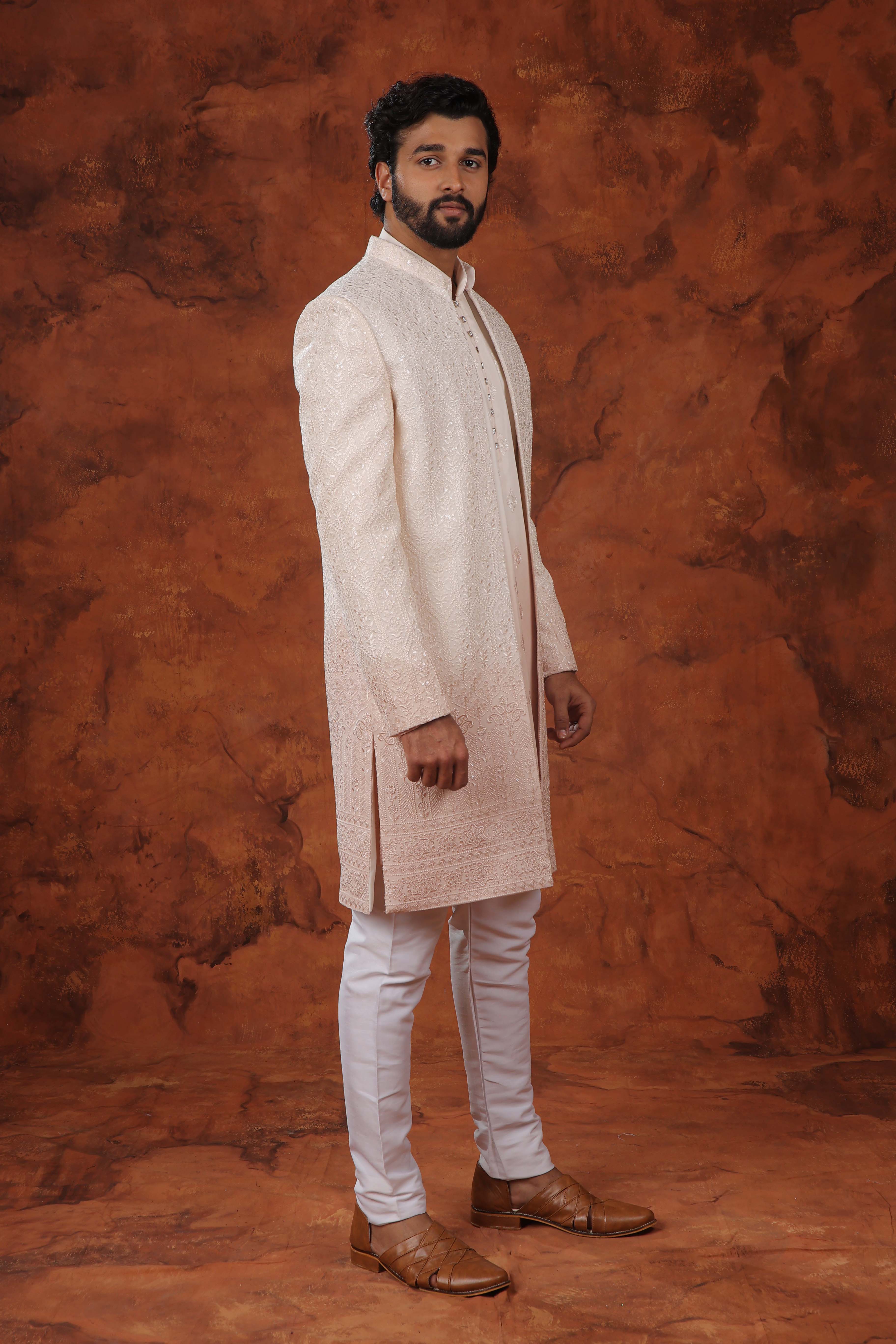 Ivory Elegance  Indowestern Suit