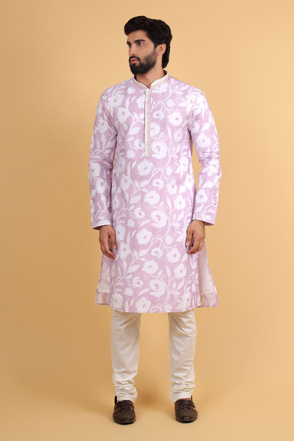 Blush Garden Pure Cotton Kurta Pyjama